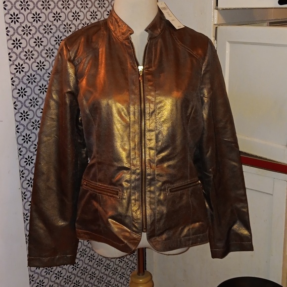 Chico's 1 rich Simmer Thatla copper jacket nwt - Picture 1 of 4